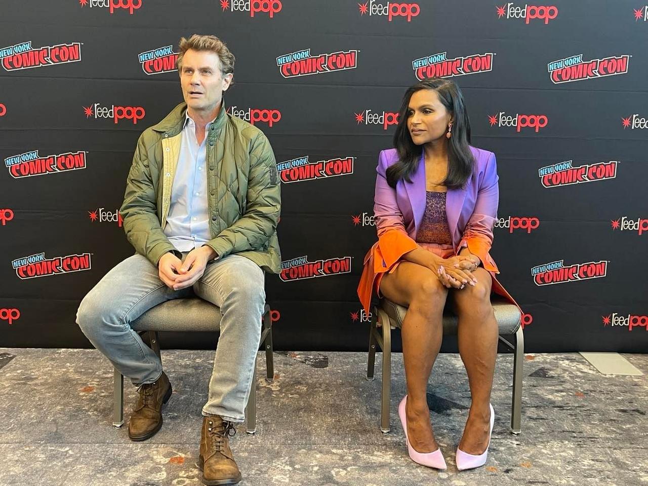 Velma showrunners Mindy Kaling and Charlie Grandy at NYCC 2022