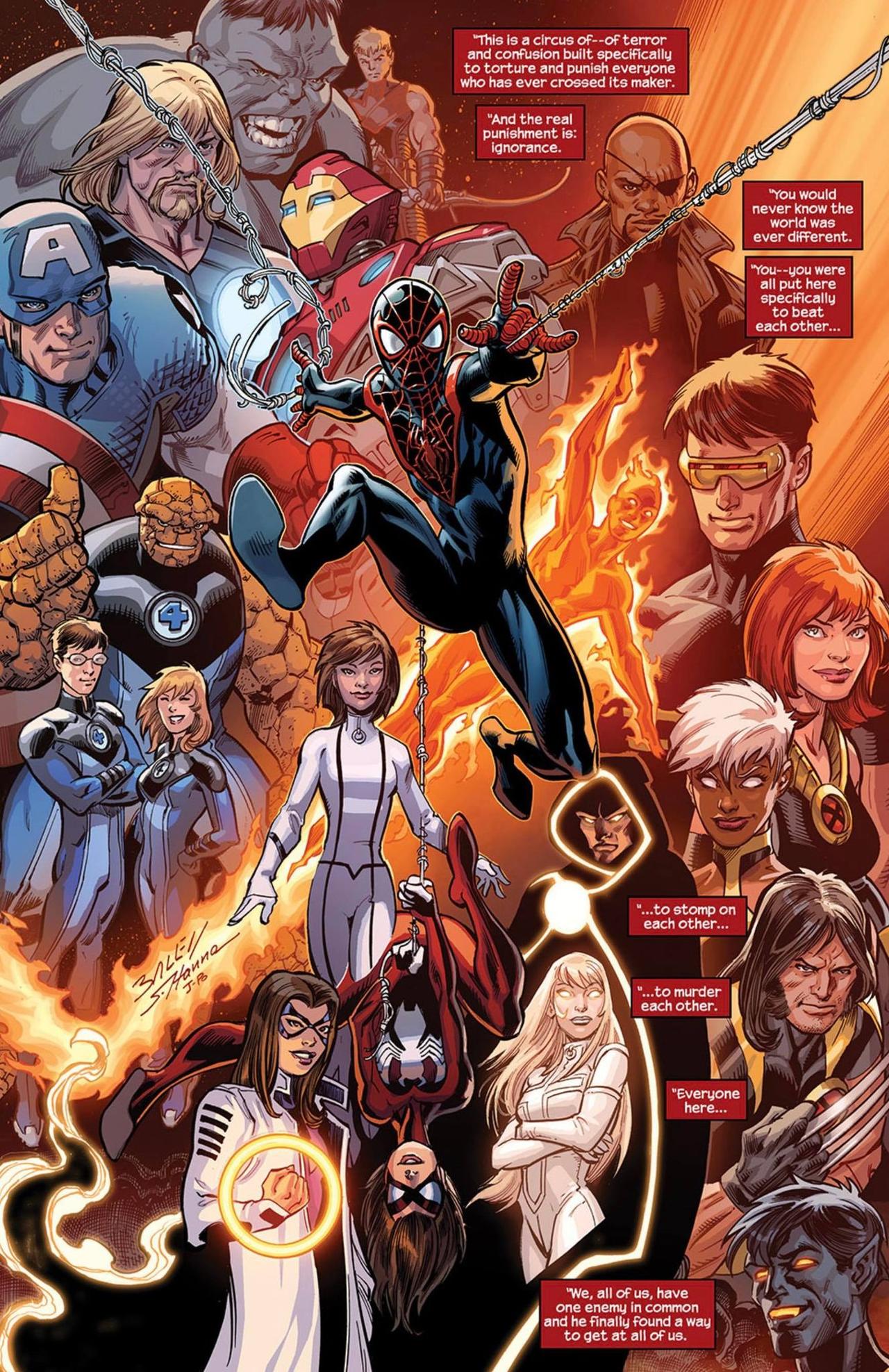 Ultimate End #1 splash page