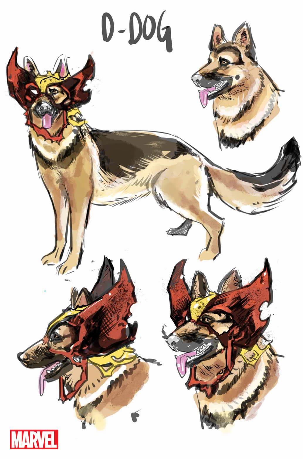 D-Dog model sheet