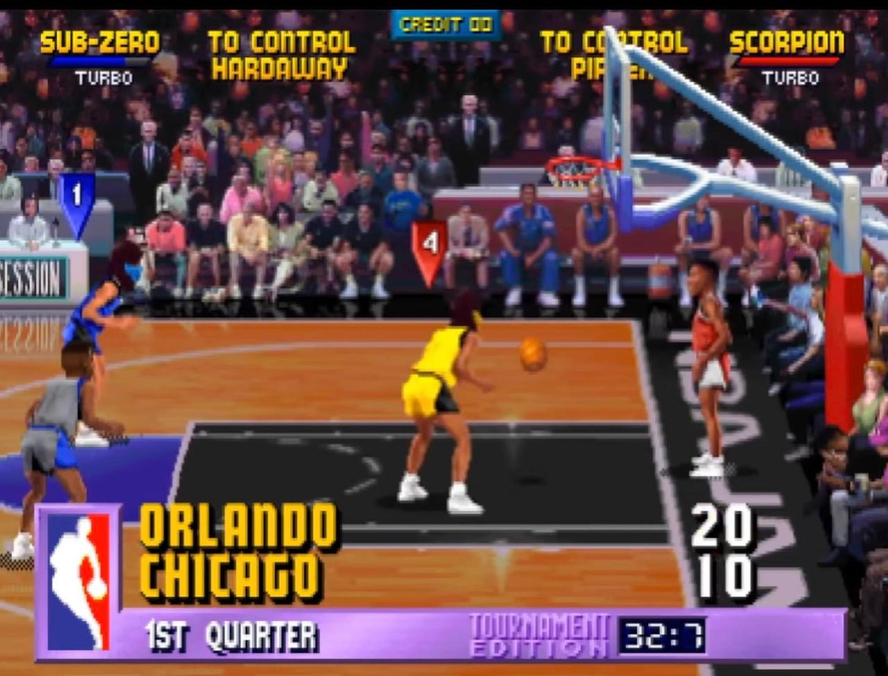 Mortal Kombat characters in NBA Jam