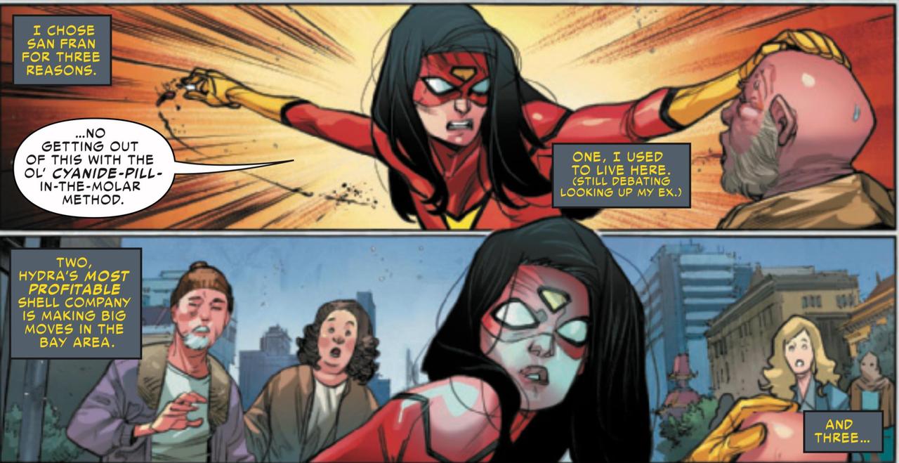 Spider-Woman battles HYDRA