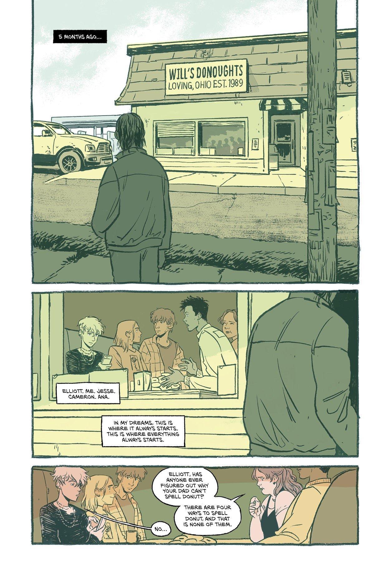 Interior comics pages from Loving, Ohio