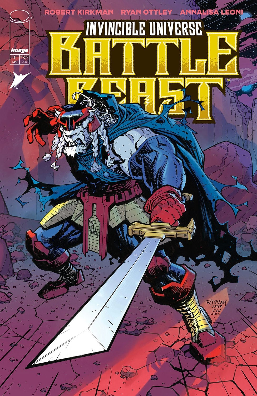The cover of Invincible Universe: Battle Beast #1