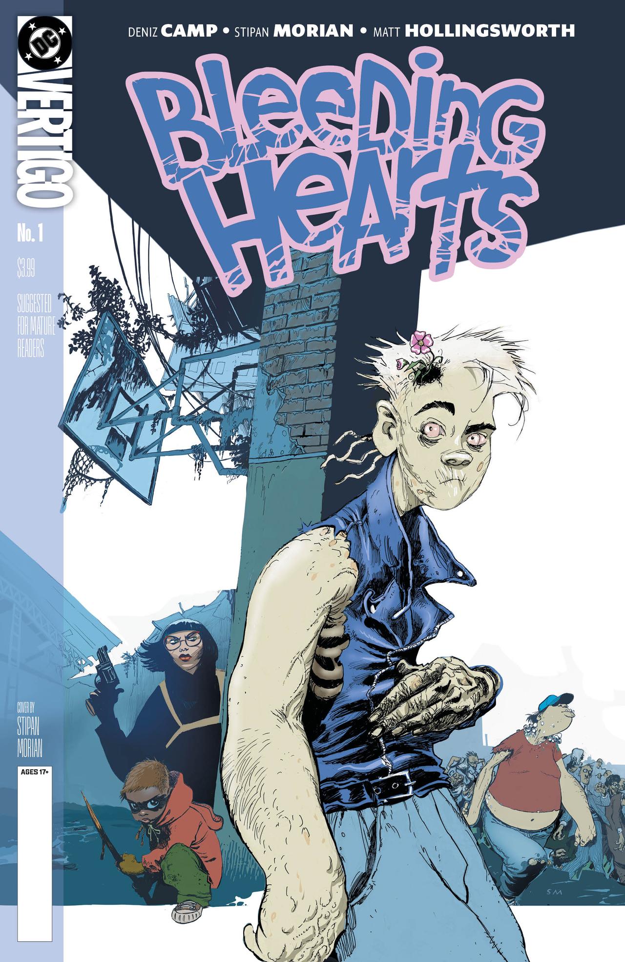 The second printing cover of Bleeding Hearts #1
