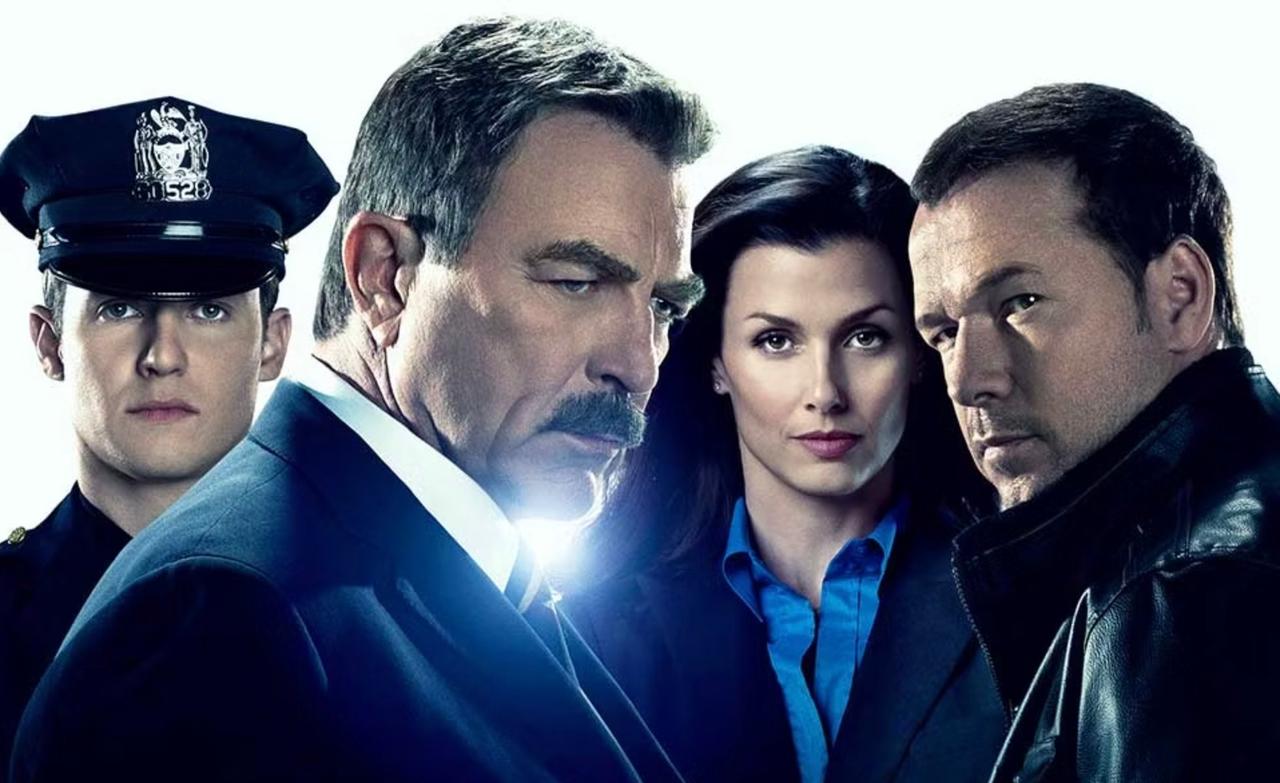 A poster for Blue Bloods on CBS.