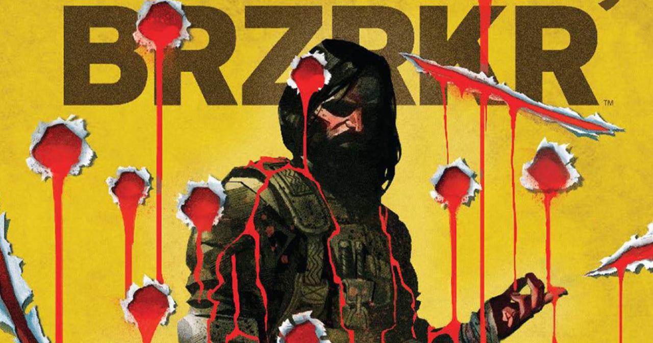 Cropped variant cover of bRZRKR 9 featuring B