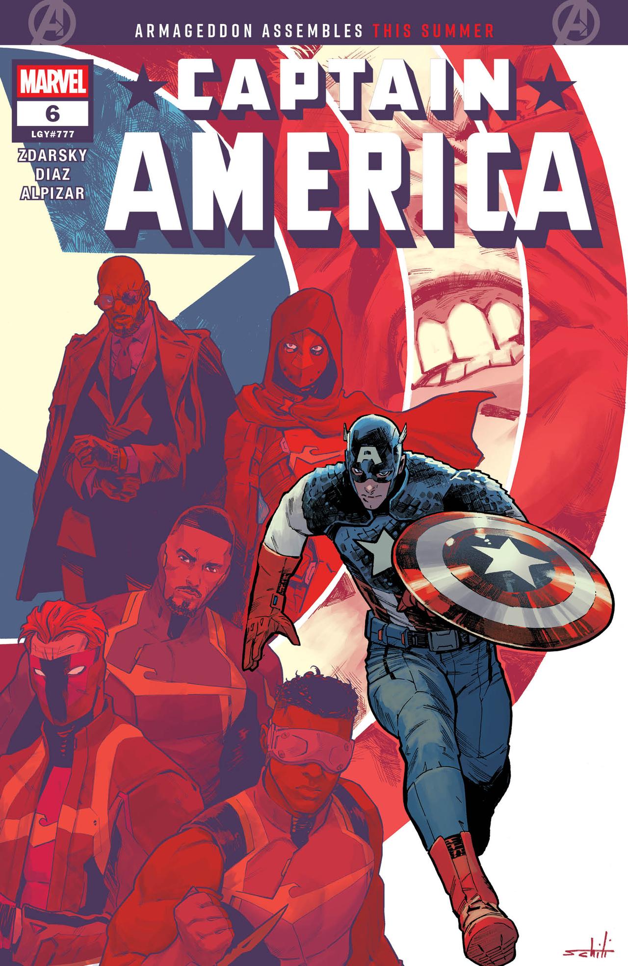 The cover of Captain America #6