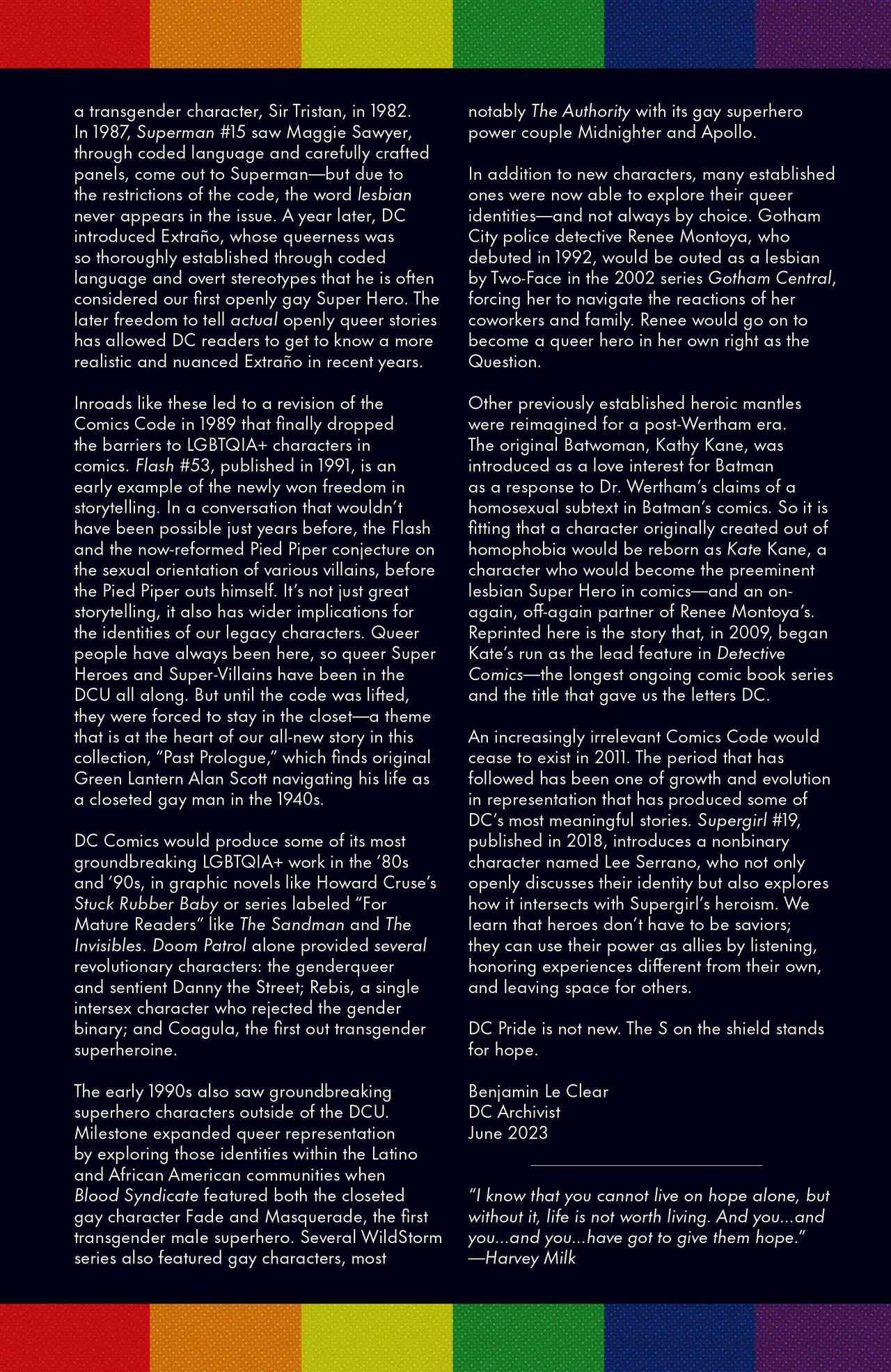 Introduction page for DC Pride Through the Years