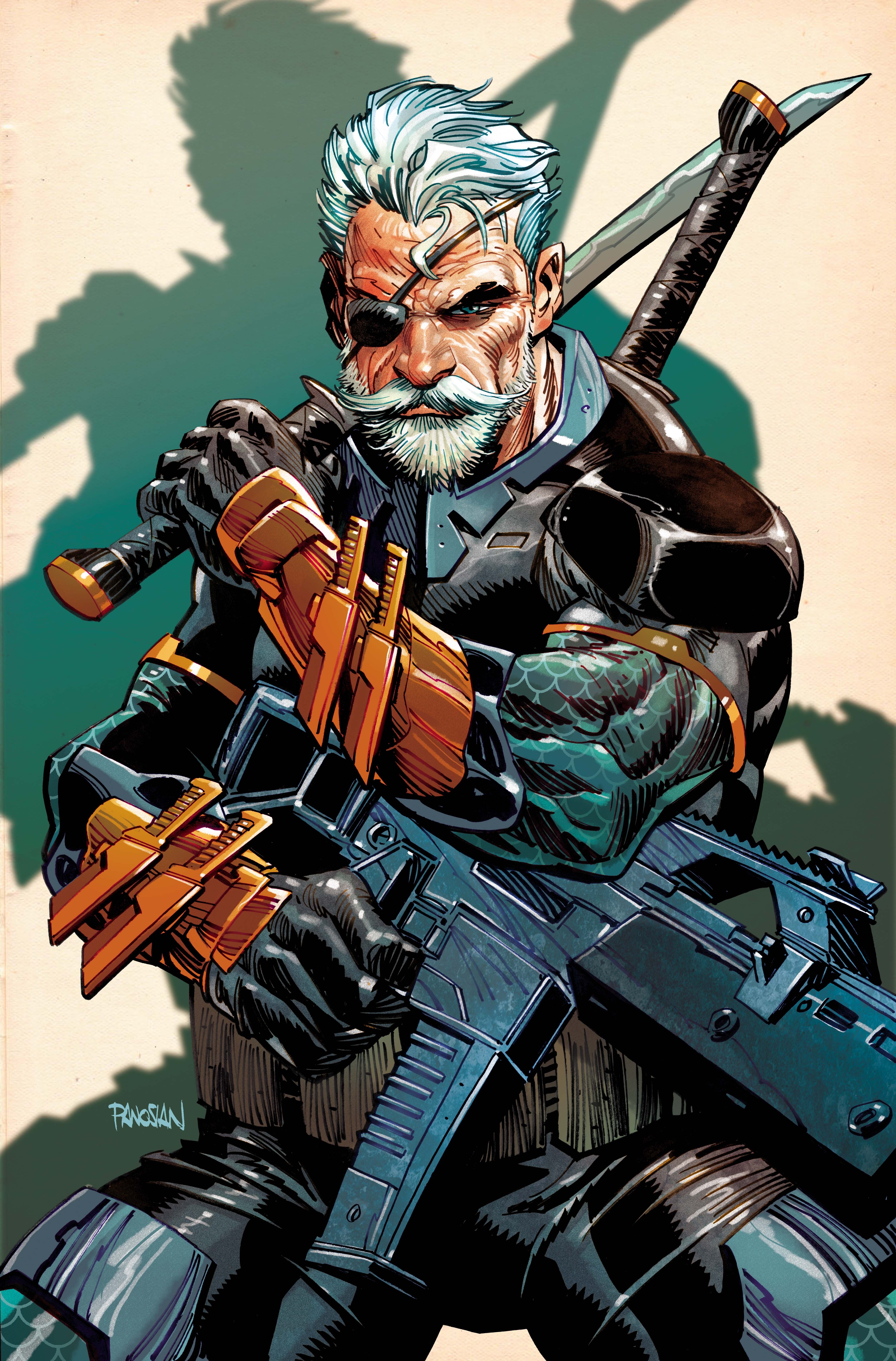 The variant cover of Deathstroke the Terminator #5
