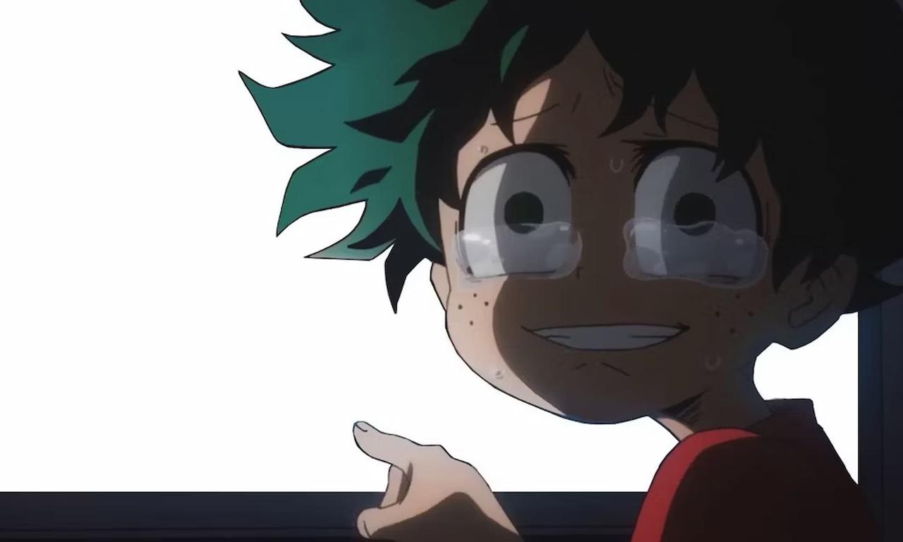 Deku crying as a kid