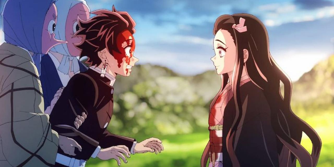 Tanjiro and Nezuko in season 3 episode 11