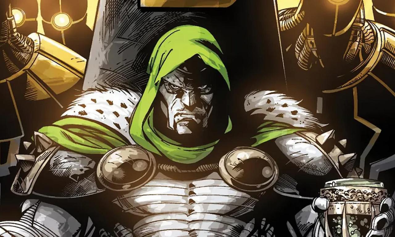 Doctor Doom on a throne