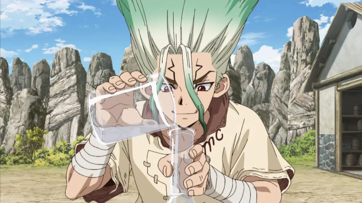 Senku prepares a concoction