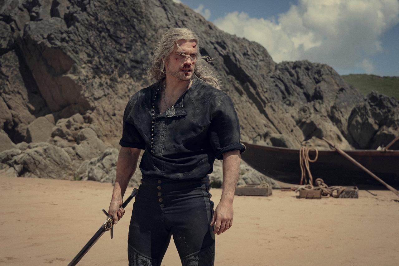 Still image from The Witcher featuring Henry Cavill as The Witcher