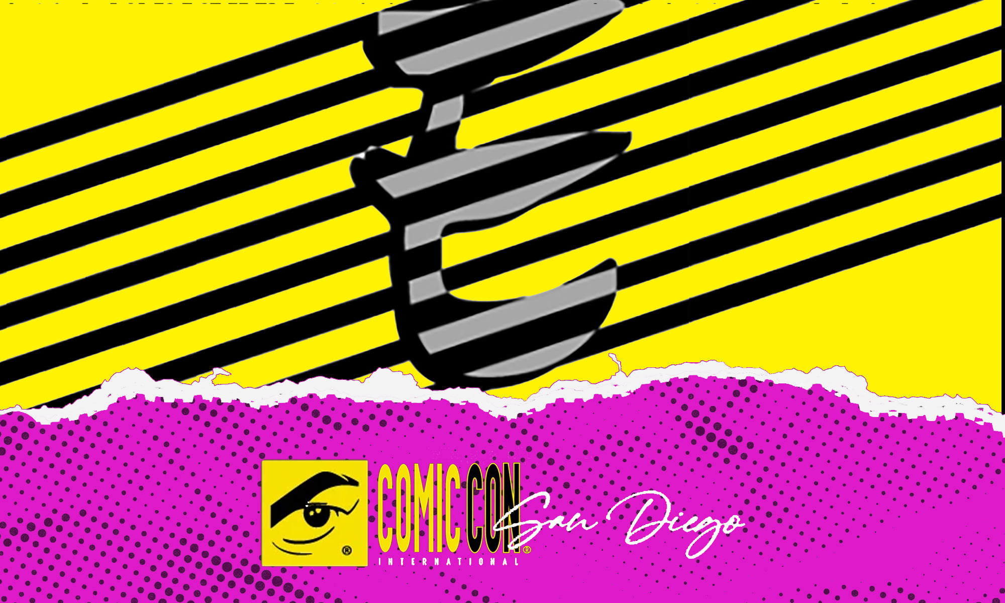 Eisner Awards logo along with SDCC logo