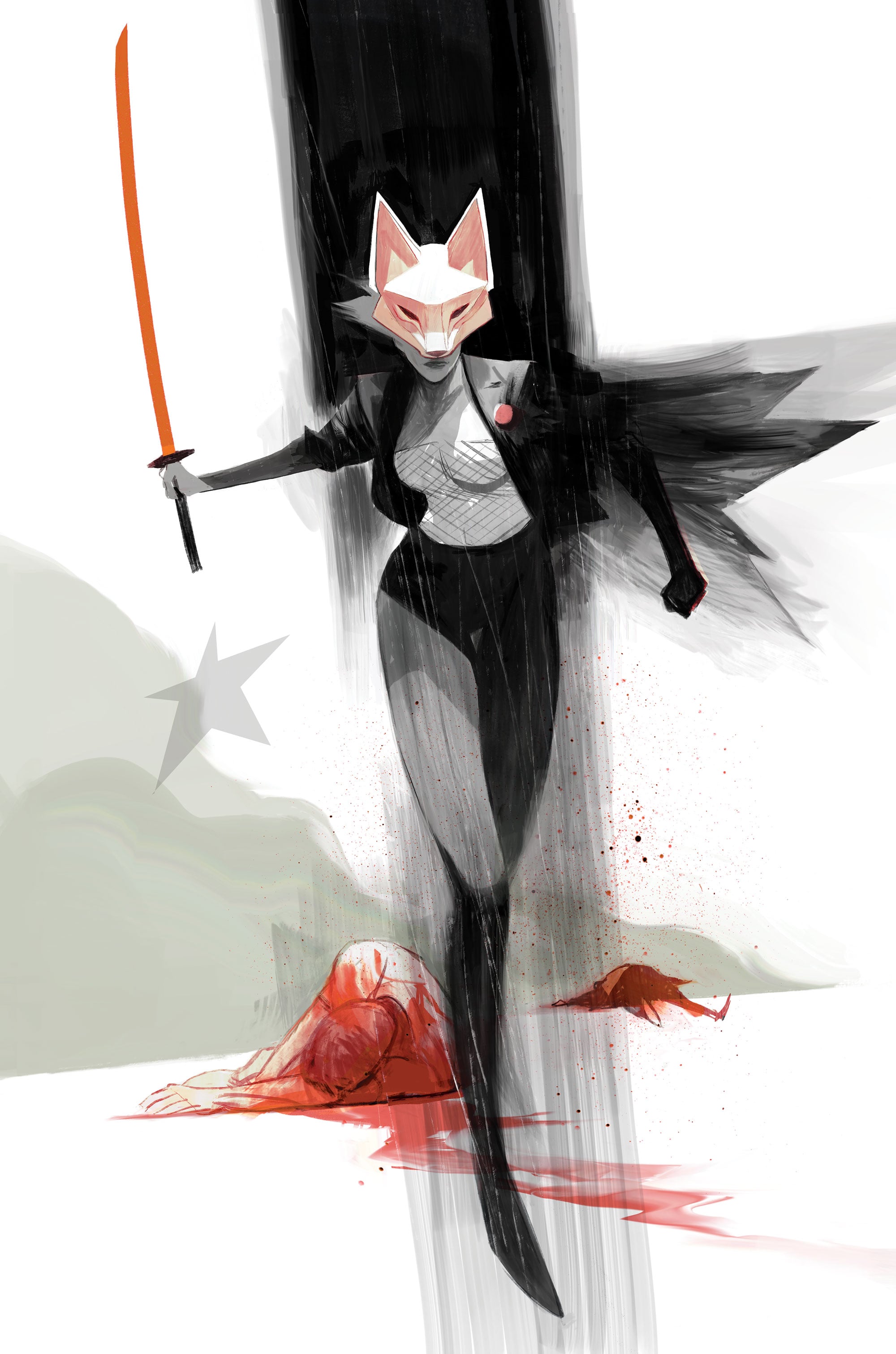 Exquisite Corpses: Fox Mask Killer #1 main cover variant cover by Mike Huddleston