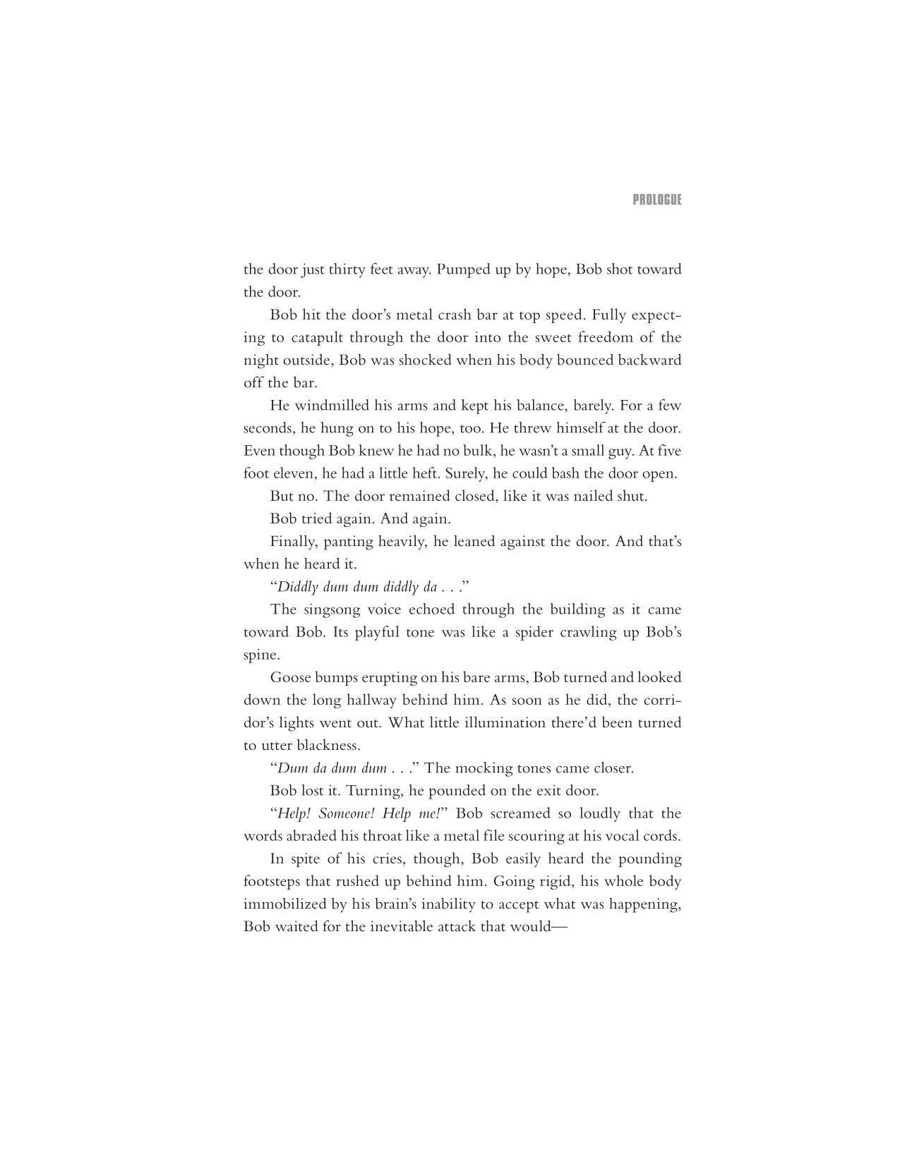 Interior novel page from Five Nights at Freddy's movie novelization