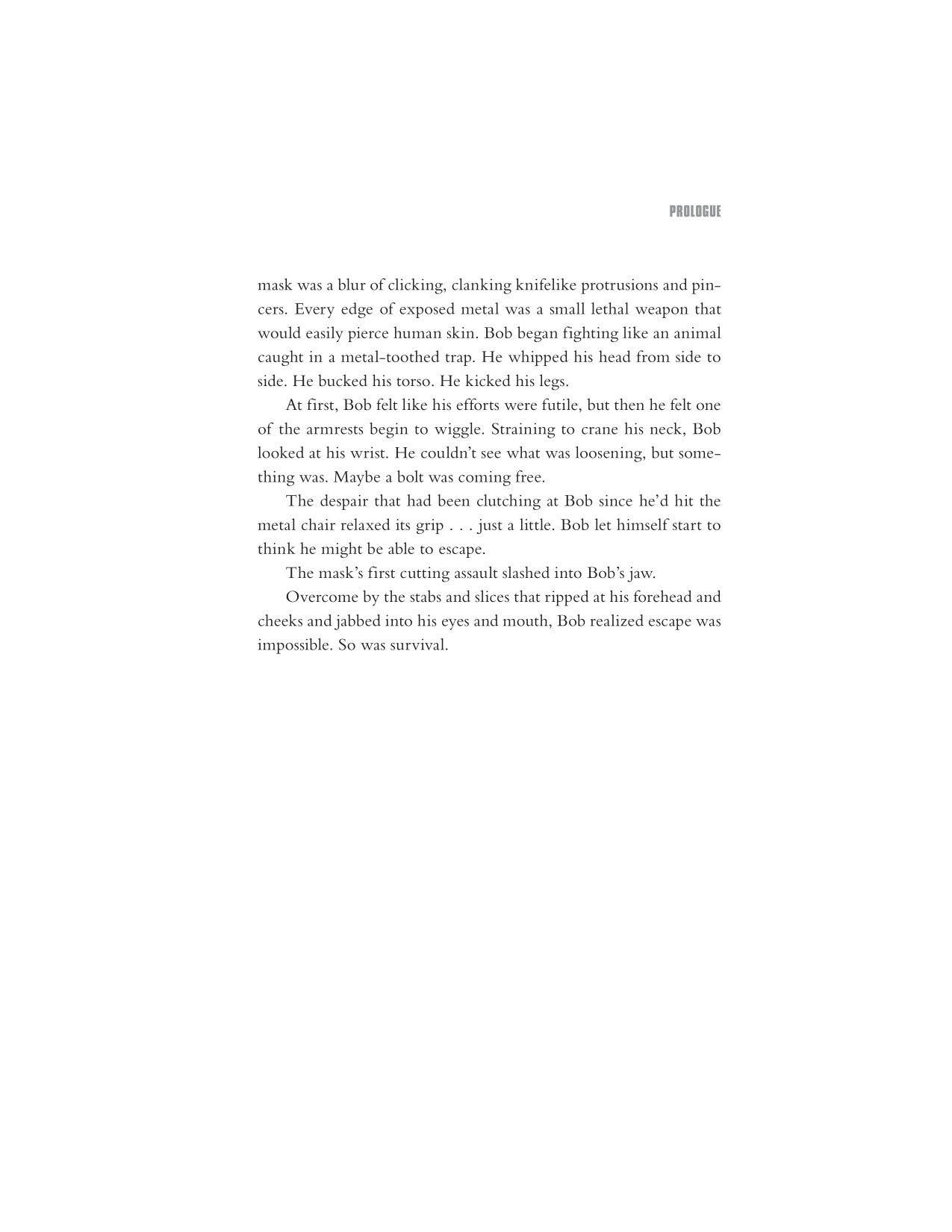 Interior novel page from Five Nights at Freddy's movie novelization