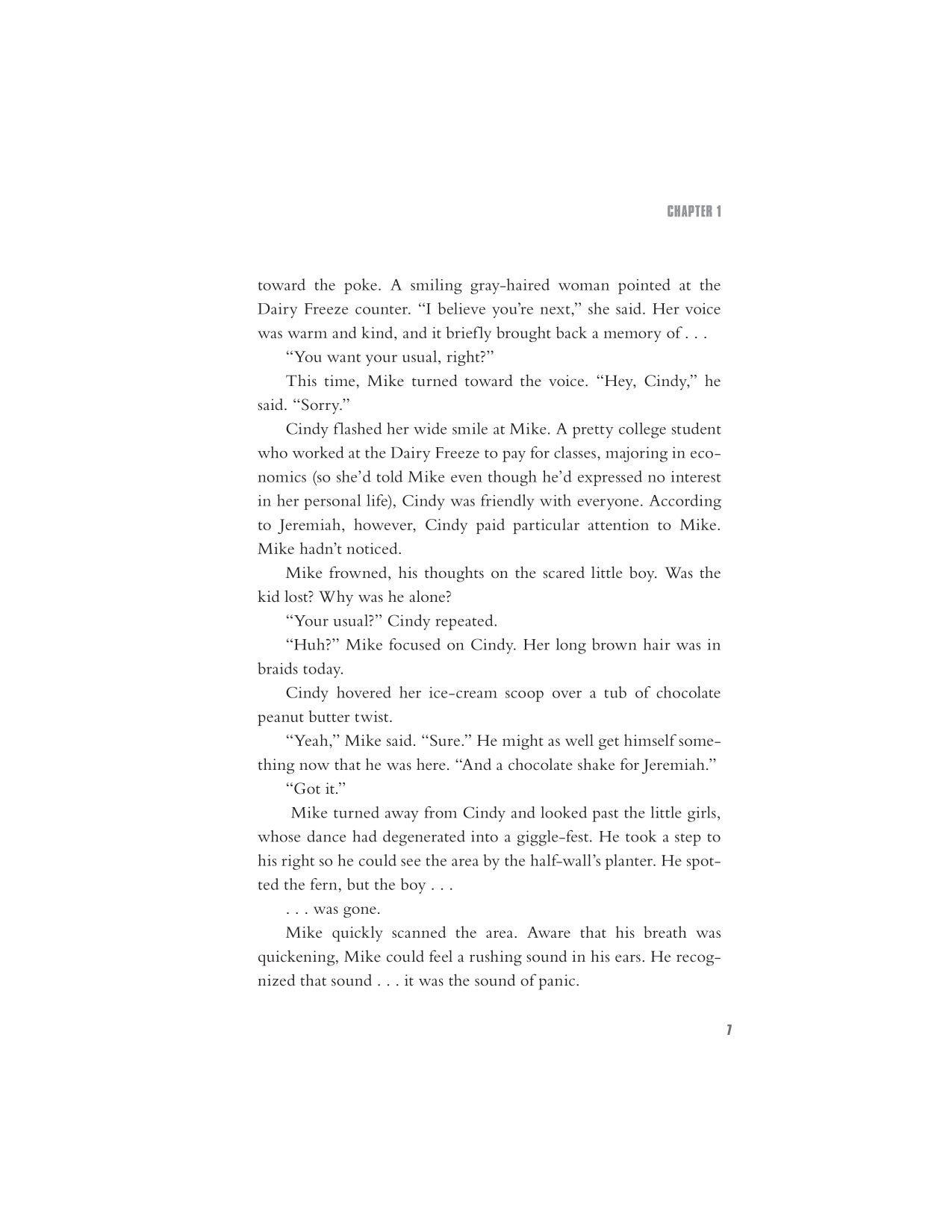 Interior novel page from Five Nights at Freddy's movie novelization