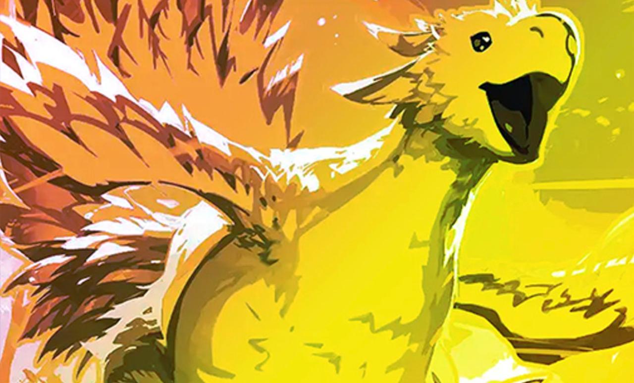 The Golden Traveling Chocobo Magic: The Gathering x Final Fantasy card