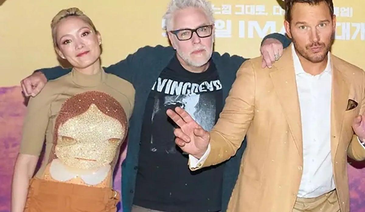 James Gunn, Pom Klementieff, Chris Pratt