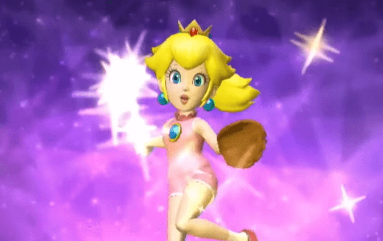 Image of Peach in Mario Superstar Baseball