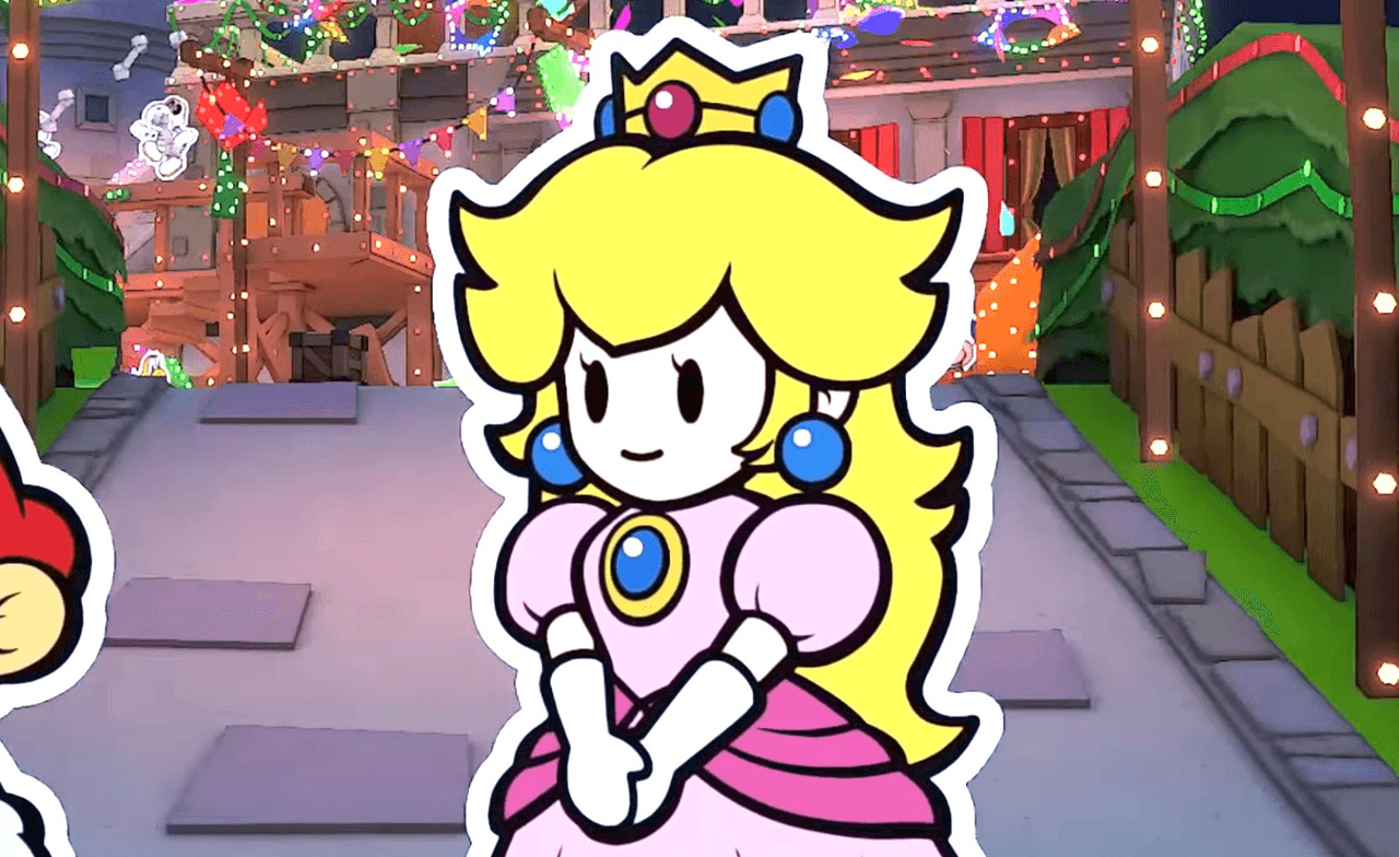 Image of Peach in Paper Mario