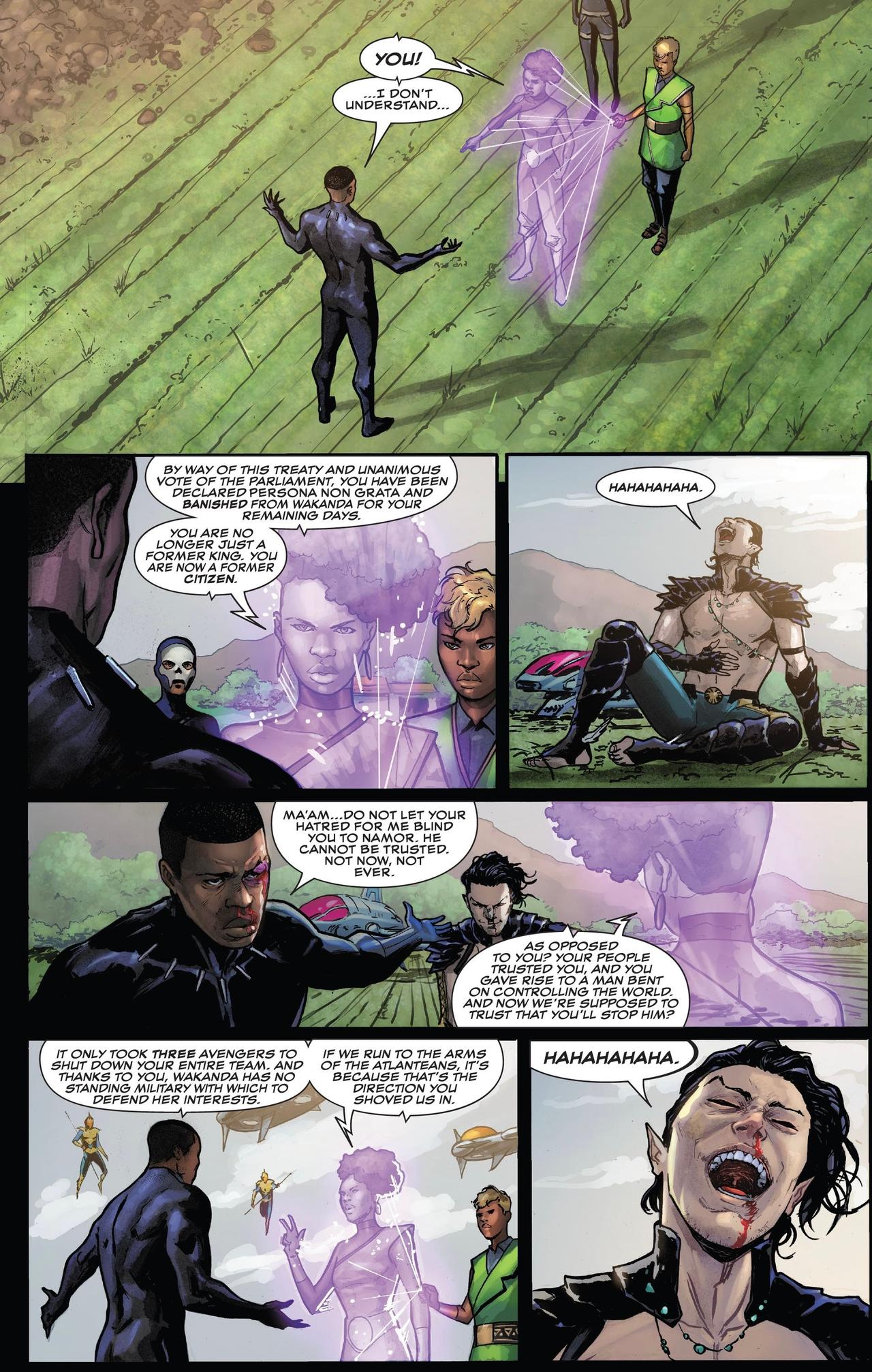 Namor convinces Wakanda to banish T'Challa