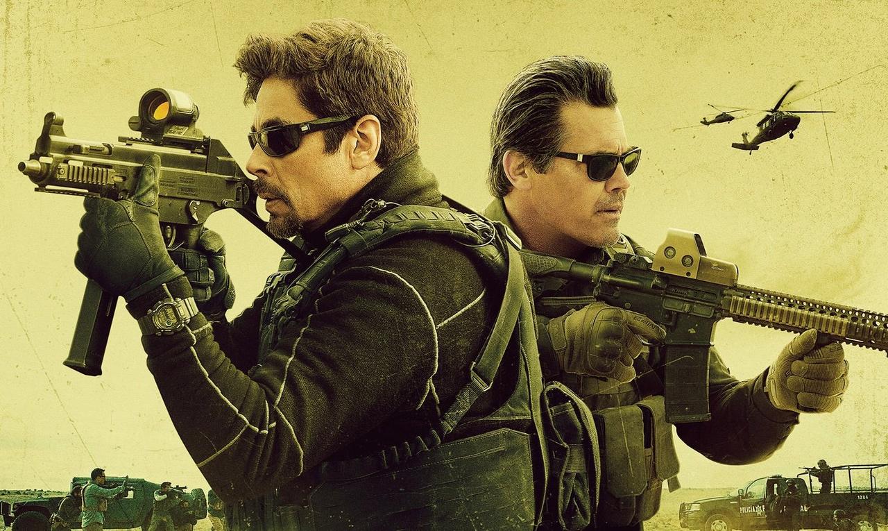 Benicio del Toro and Josh Brolin in the poster for Sicario