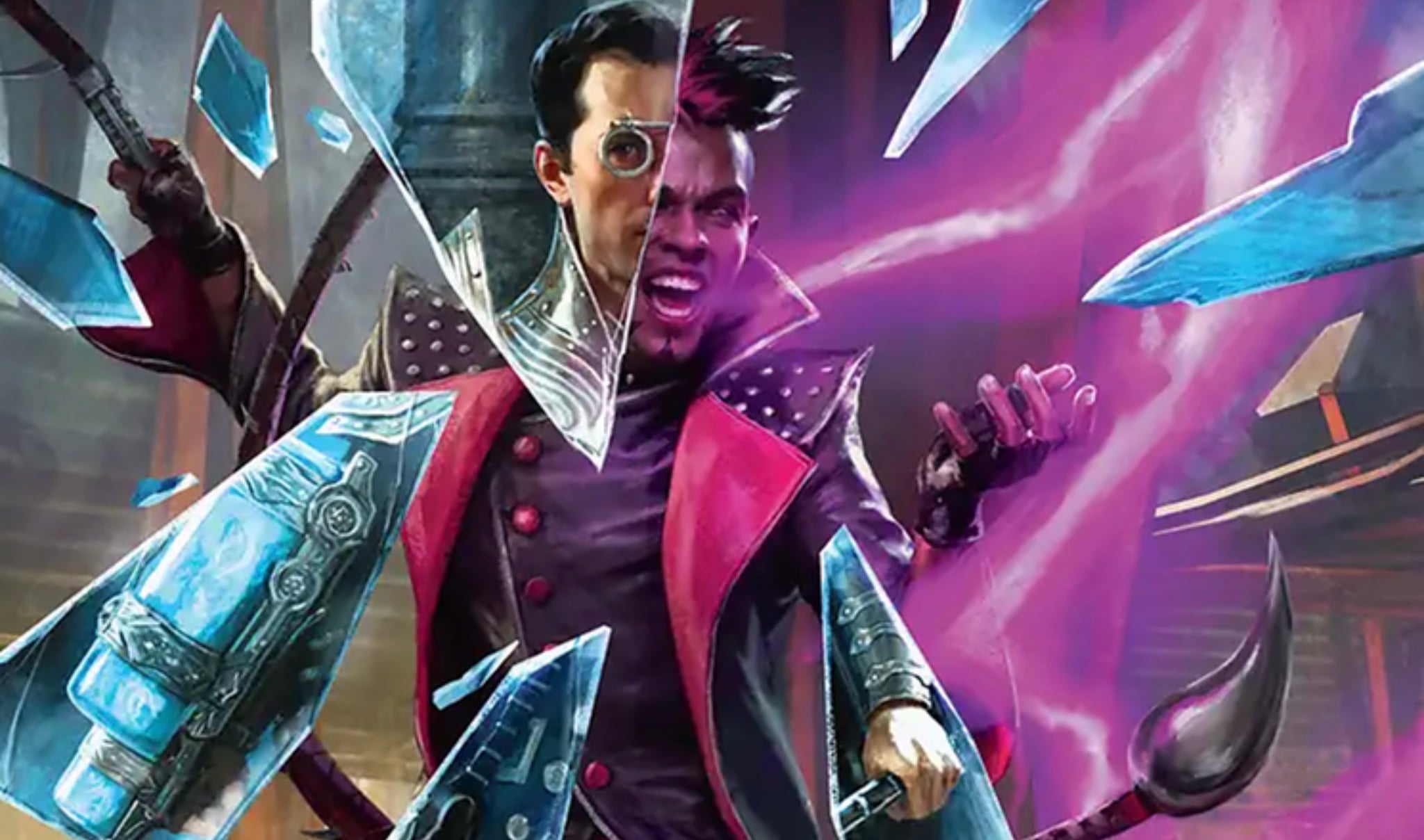 The art for Stingcaster Mage from Magic: The Gathering Reality Fracture