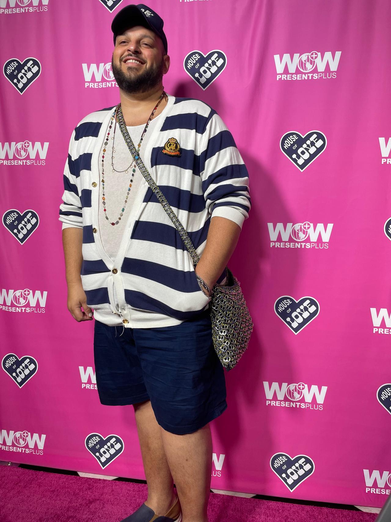 Danny Franzese on the pink carpet for RuPaul's Drag Race UK season 5