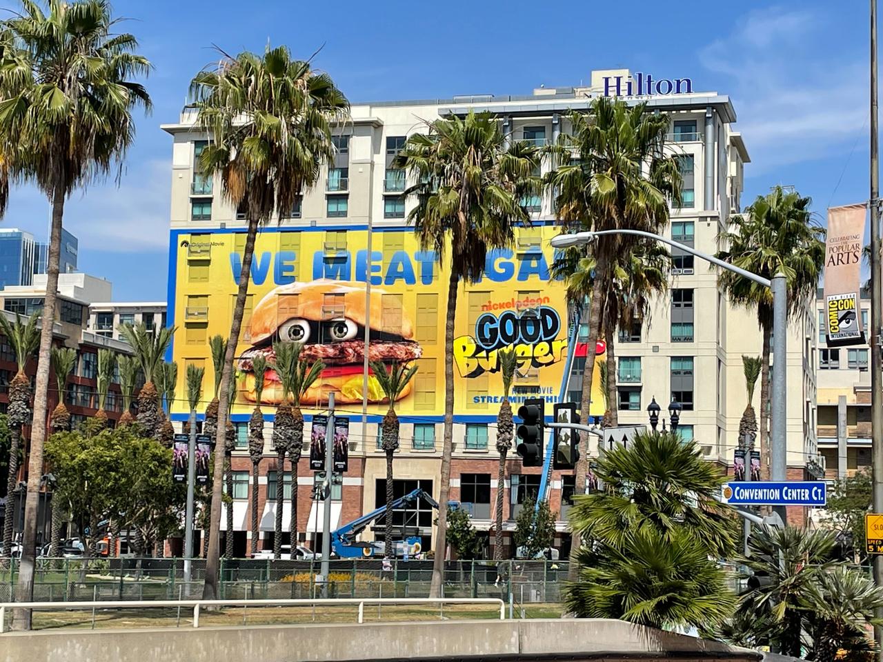 Exterior photographs of downtown San Diego and the San Diego Convention Center