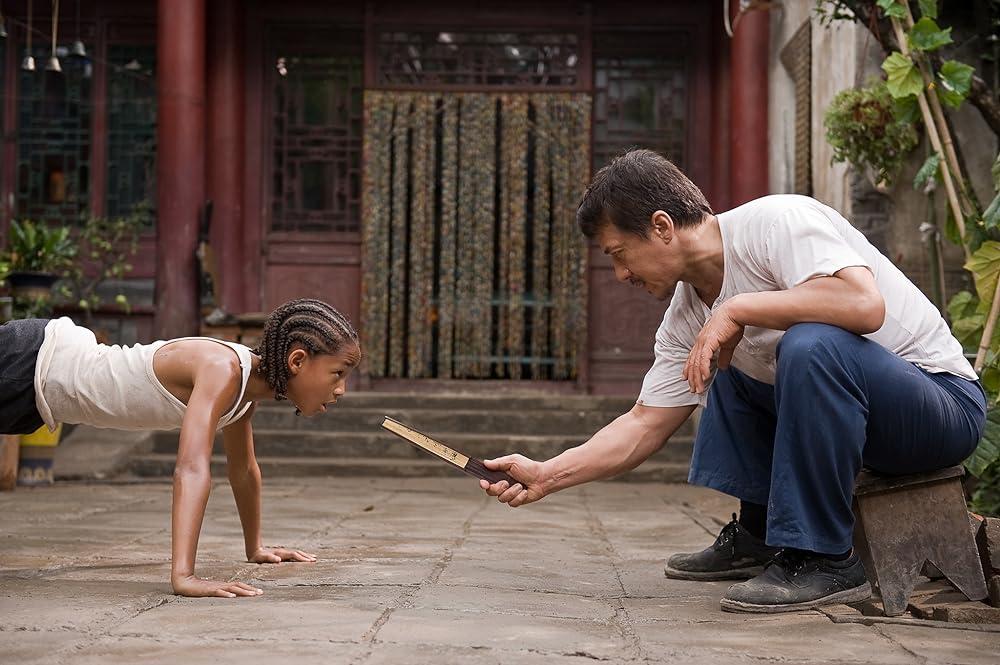 Jaden Smith and Jackie Chan