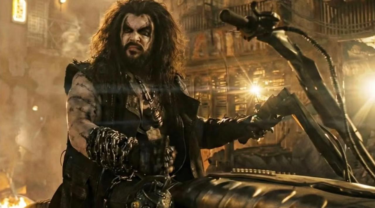 An image of Jason Momoa as Lobo in Supergirl