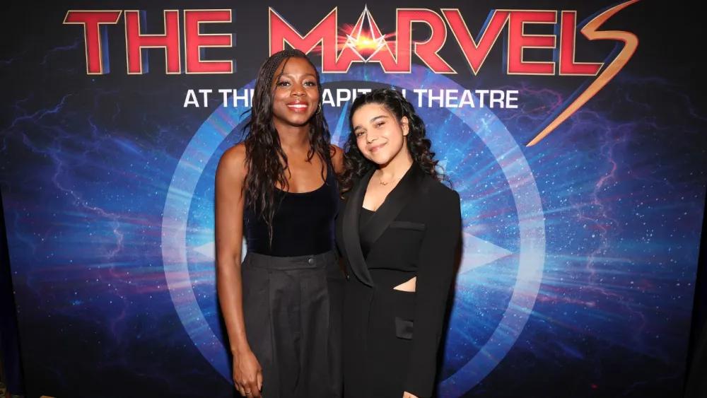 Nia DeCosta and Iman Velleni at The Marvel Screening