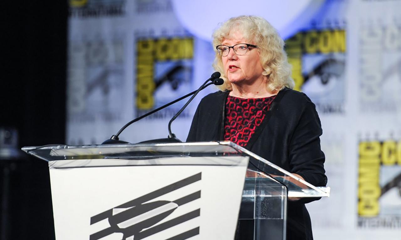 Jackie Estrada at the 2014 Will Eisner Comic Industry Awards.