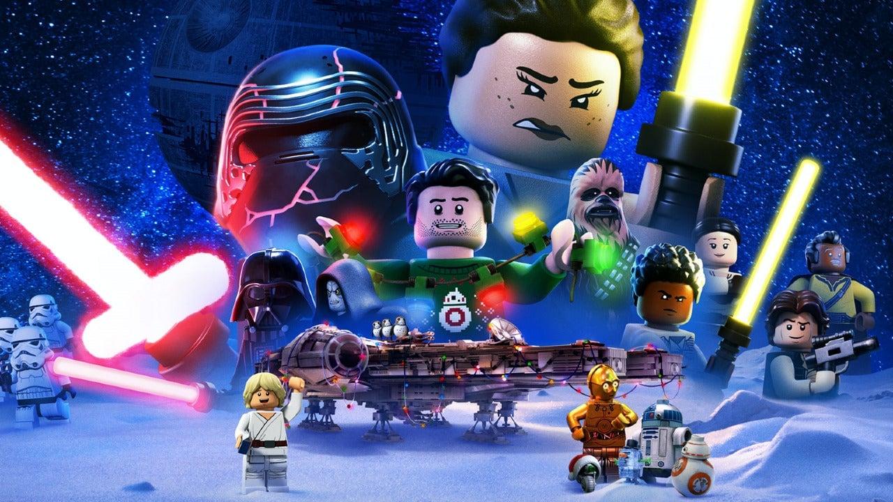 A promotional image for LEGO Star Wars: Holiday Special