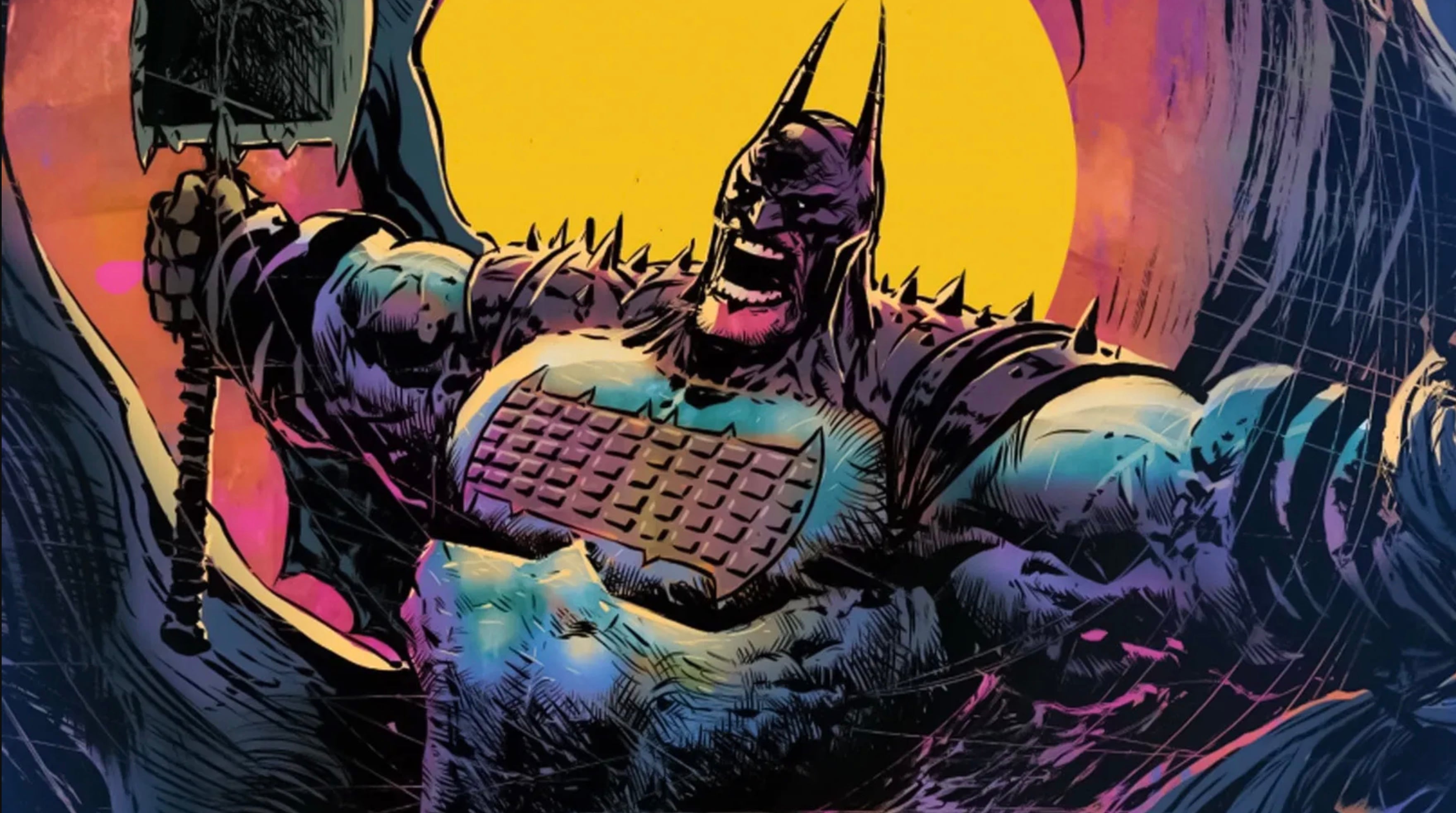 The variant cover for Absolute Batman #19 by Liam Sharp