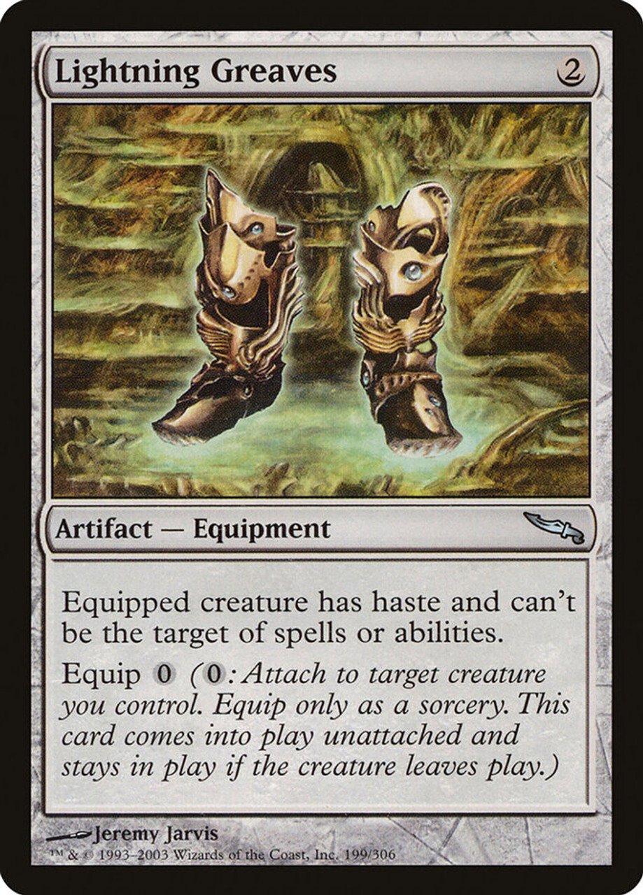 The Lightning Greaves Magic: The Gathering card