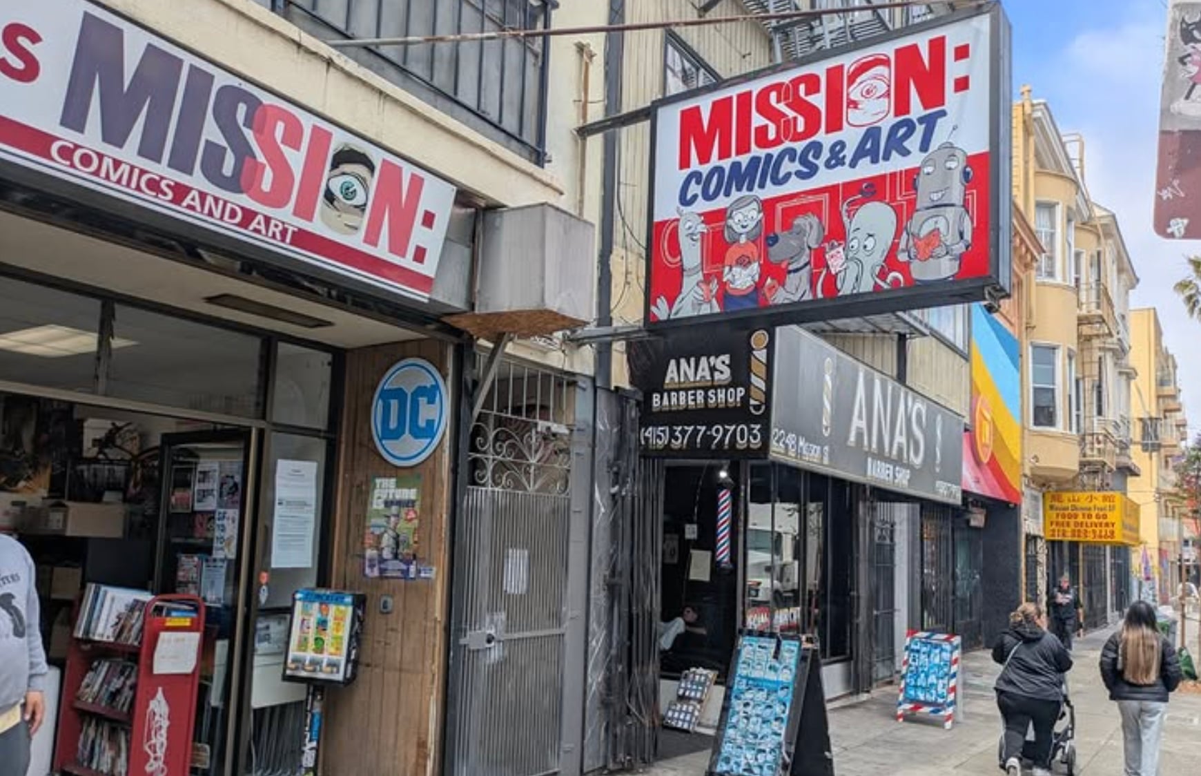 An image of Mission Comics in San Francisco