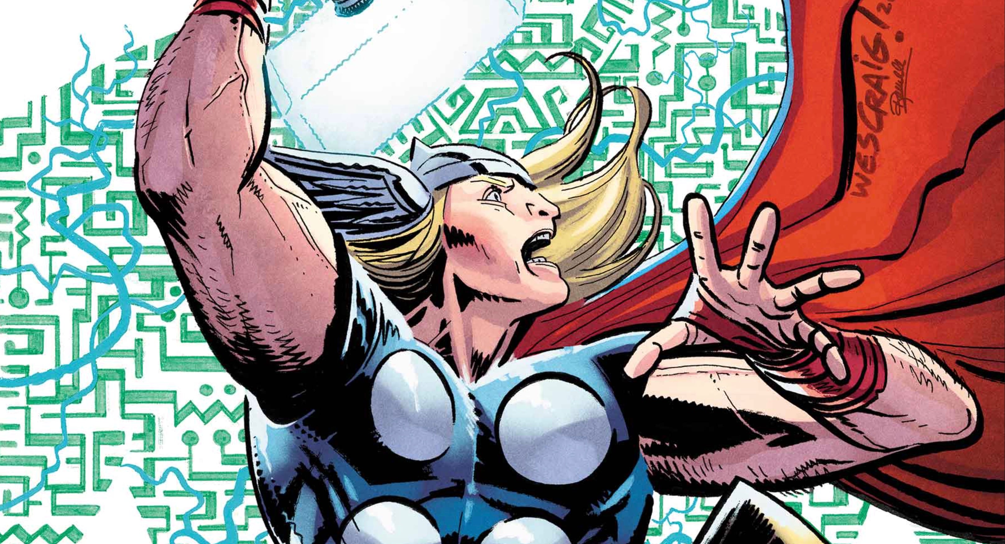 The variant cover for Mortal Thor #11 by Wes Craig