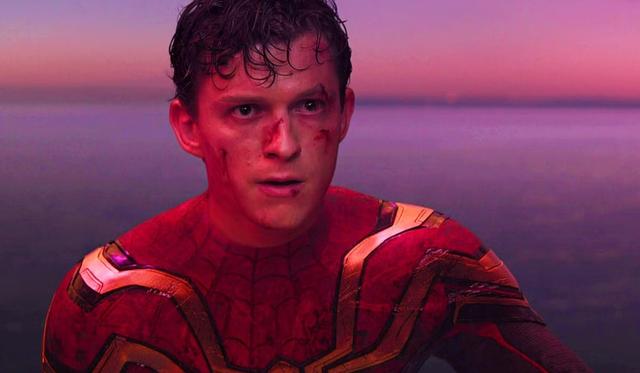 An image of Tom Holland in Spider-Man: No Way Home