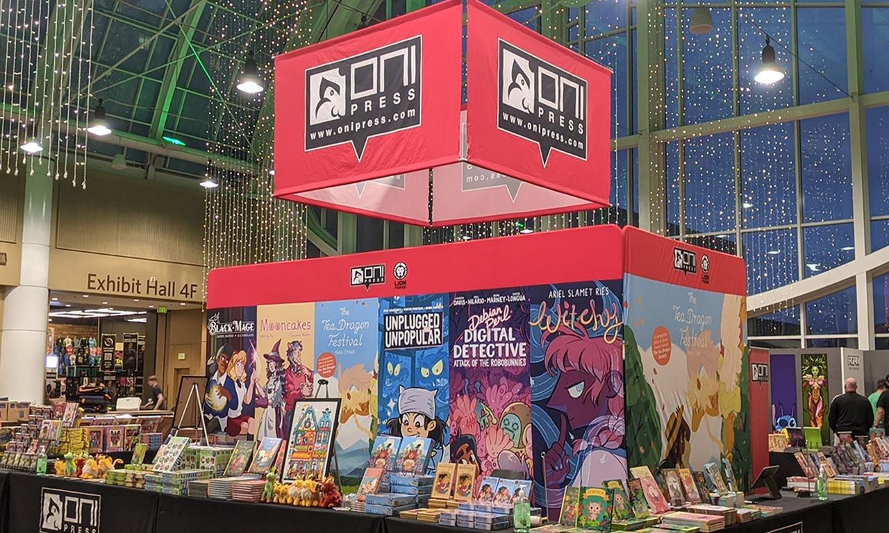 Oni Press booth at the 2021 Emerald City Comic Con