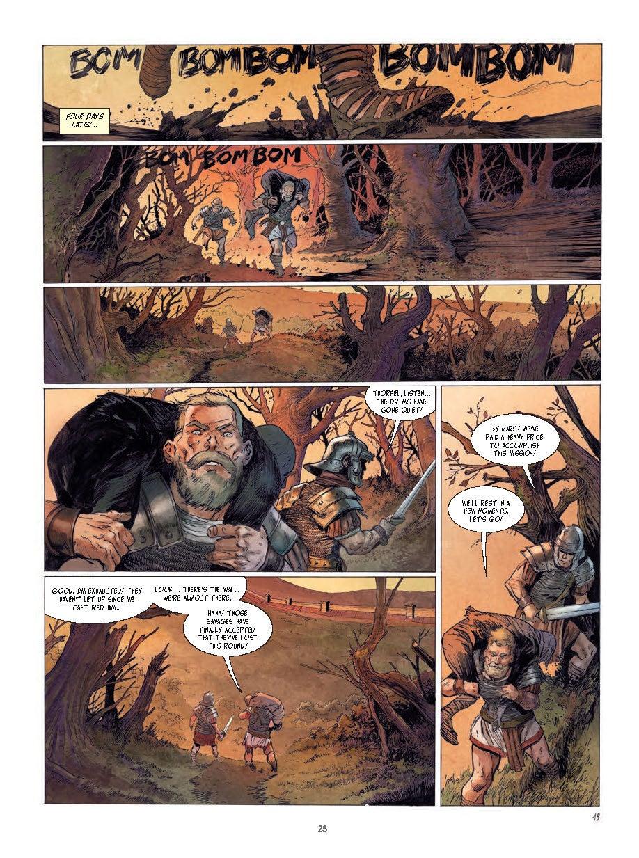 Interior comics pages in color from Shadows of Thule