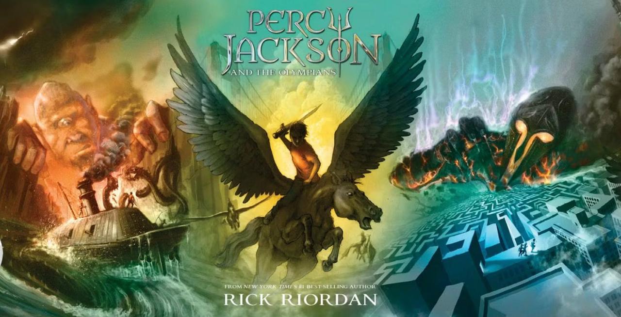 Artwork from the Percy Jackson book series