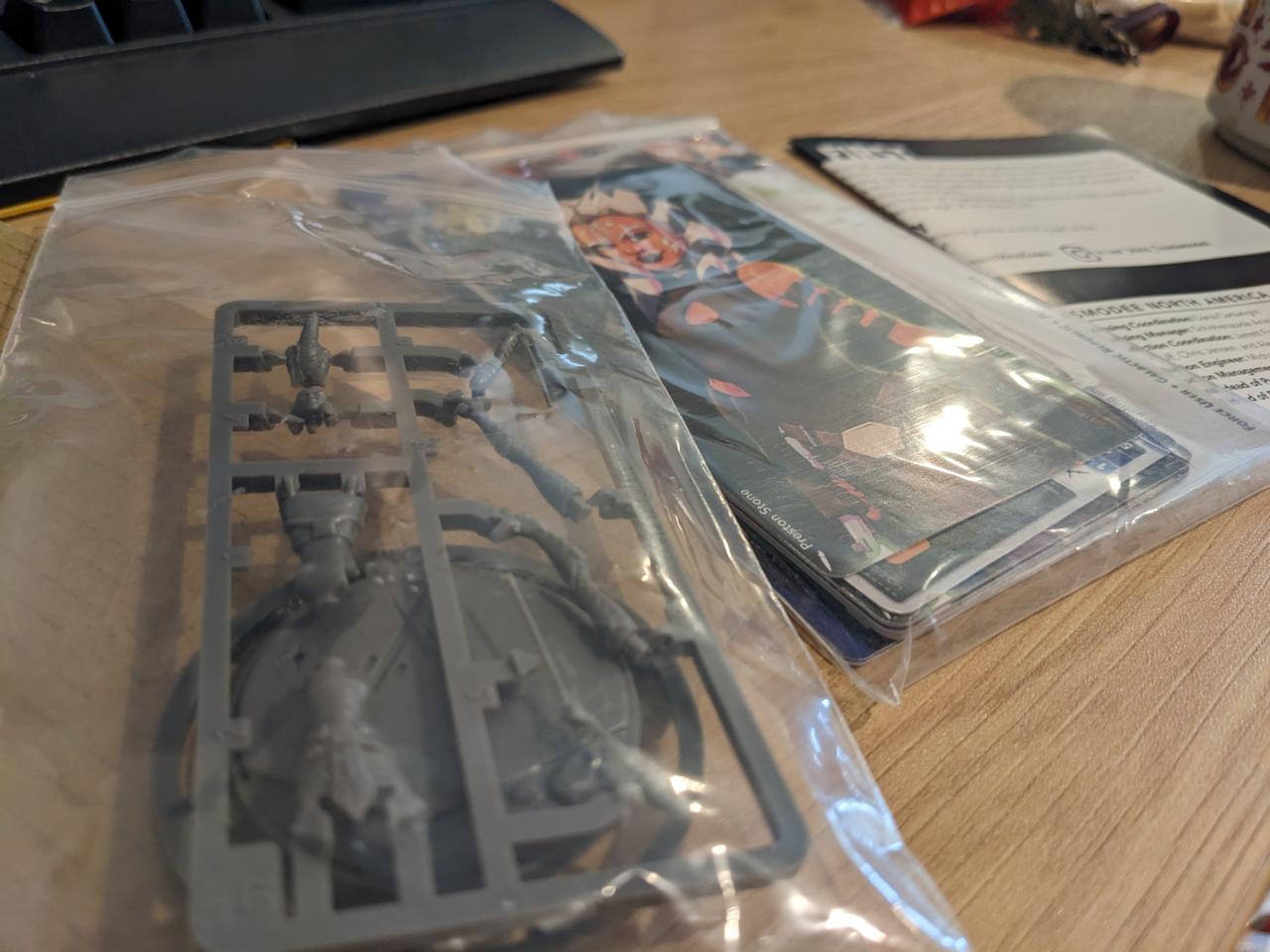 Photograph of opened Ahsoka Tano miniature in its bag