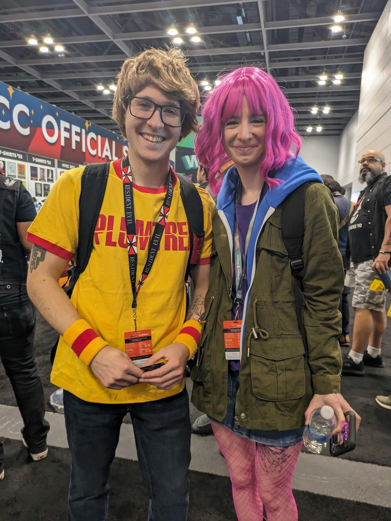 Photo of Scott PIlgrim and Ramona Flowers cosplayers