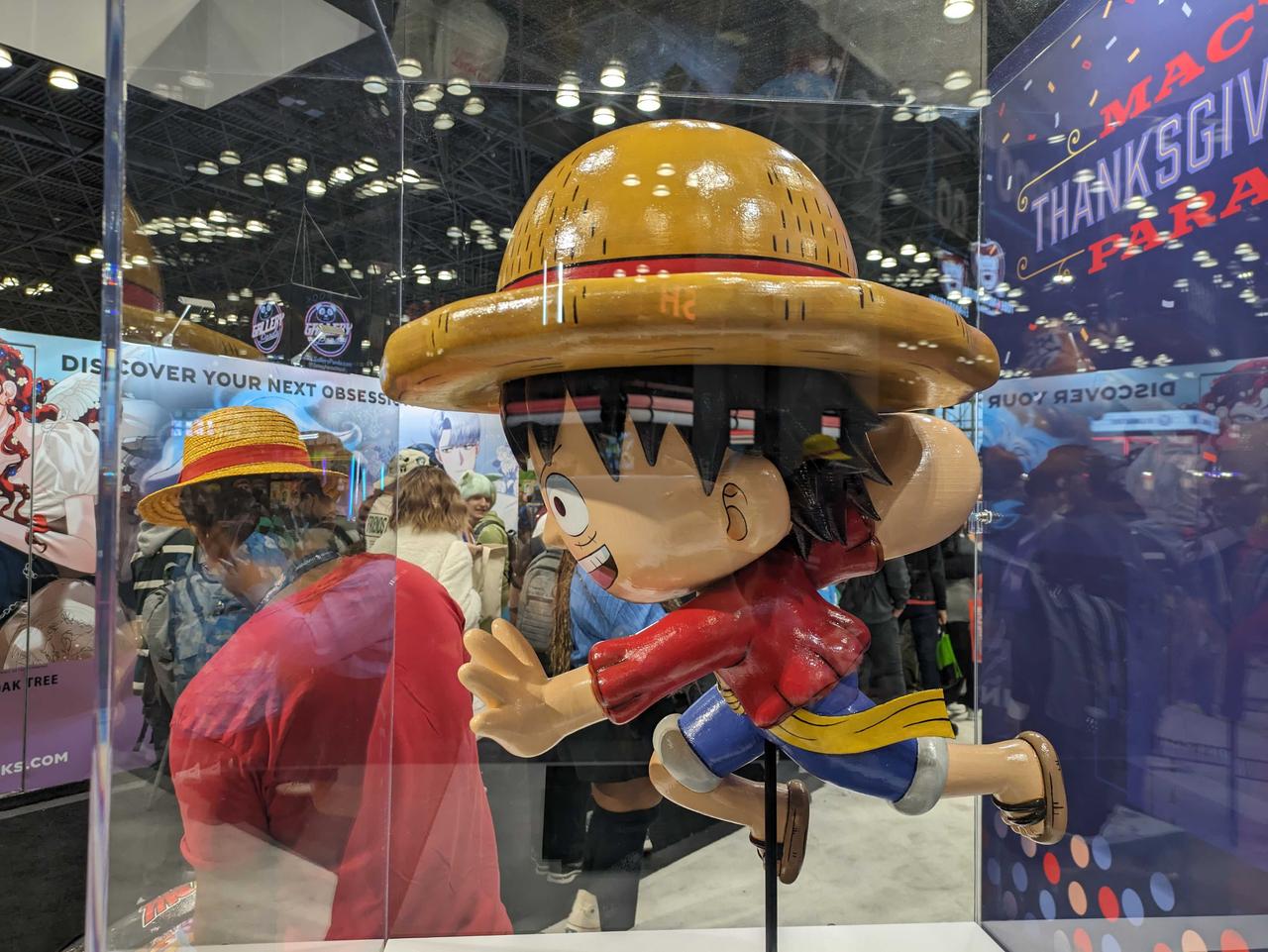 Photograph of Luffy float in Javits Center