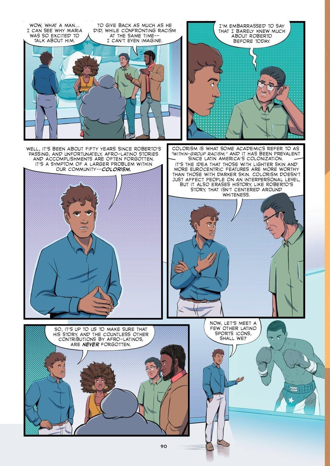 Interior comics page from SÍ, SE PUEDE: The Latino Heroes Who Changed the United States