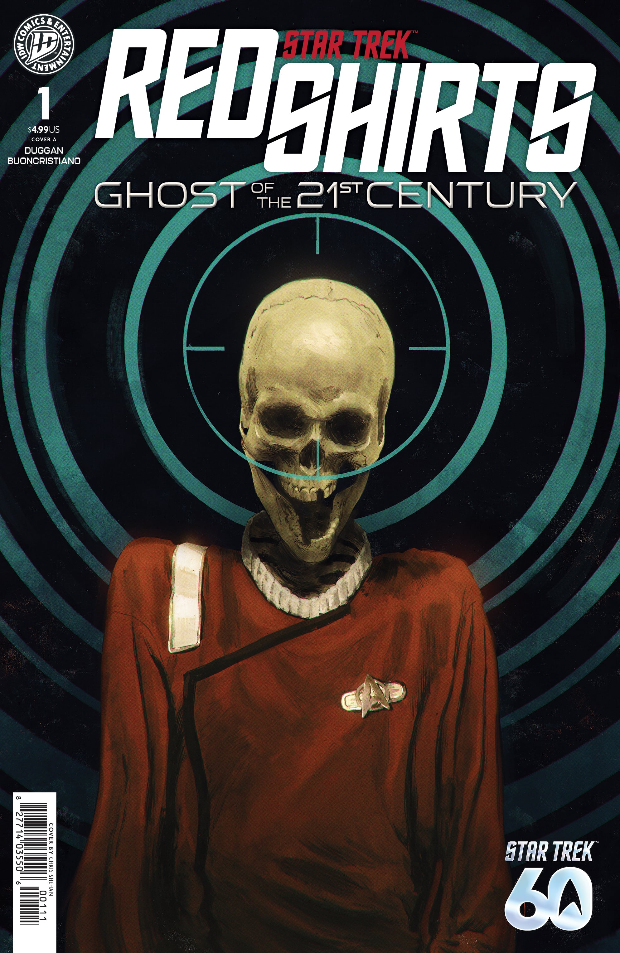 Cover A of Star Trek: Ghost of the 21st Century #1 from IDW Publishing